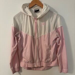Nike Women's Two-Tone Pink Windbreaker Jacket Size Small GUC normal signs